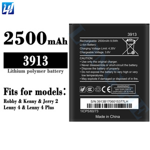 Batería de Repuesto Original de 3.8V 2500mAh 3913 para Teléfono Wiko Robby, Kenny, Jerry 2, Lenny 4, Lenny 4 Plus - Product Image 2