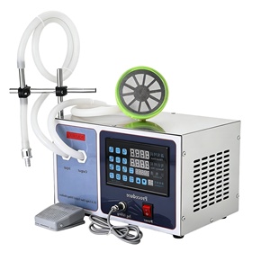 Electric Digital Control Single Head Diaphragm Pump Plastic Liquid Filling <b>Machine</b> for <b>Juice</b> Milk Soda Chemical Applications - Product Image 2