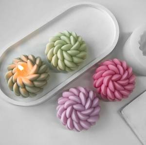 Moule à bougie en forme de fleur de Saint Anne pour bougie <span class=keywords><strong>parfumée</strong></span> faite à la main, plâtre d'aromathérapie, savon, argile, coulée de résine, - Product Image 1