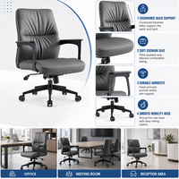 Chaise d'attente de bureau avec base en traîneau et accoudoirs fixes pour fournisseur de mobilier de réception et de conférence