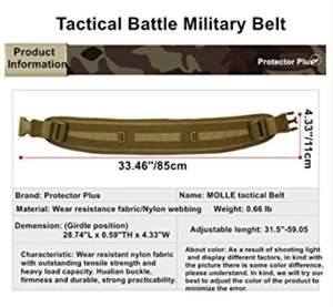Cinturón Táctico SB17 Molle para Patrulla, Combate y Batalla - Product Image 5