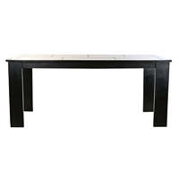ACACIA ESSTISCH 180X90X76 40 DUNKELBRAUN mit LIEGESTUHLEN