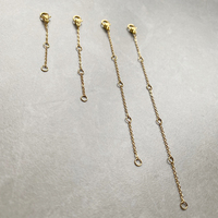 Chaîne d'extension en acier inoxydable EMANCO avec fermoirs mousquetons pour la fabrication de bijoux DIY, bracelets et colliers