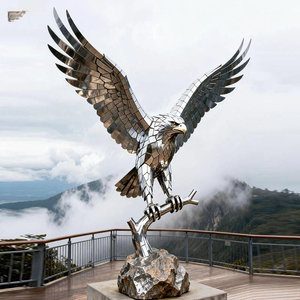 Sculture di <span class=keywords><strong>Aquila</strong></span> in <span class=keywords><strong>Acciaio</strong></span> Inossidabile 3D Moderne su Misura e Sculture Artistiche per Decorazione di Giardini e Piazze - Product Image 3