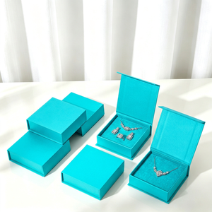 Magnetic Closure Custom logo Printed Paper Jewelry Boxes Jewelry Packaging Gift Box for Necklaces <b>Bracelets</b> Earrings Rings - Product Image 5