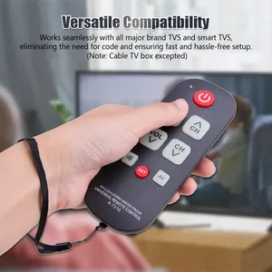 A-TV10 <strong>TV</strong> <strong>Remote</strong> for Seniors Universal Controller Simple Waterproof <strong>Remote</strong> Control With LED Light for All <strong>TV</strong> Models - Product Image 5