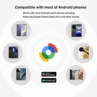 Ventes d'usine, porte-clés personnalisé en aluminium, Android Air Tag, porte-clés intelligent en métal, porte-clés pour chien, léger, style simple, Google