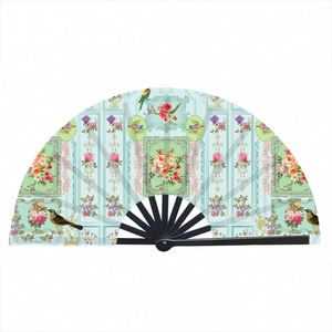 Éventail Pliant Écologique de 33 cm pour Vente en Gros – Cadeau d'Affaires, Festival, Musique, Amour, Fleurs, Décoration de Fête, Souvenir, Promotion - Product Image 5