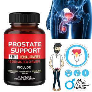 Suplemento de Salud Prostática para Hombres con Saw Palmetto, Producto para la Salud Urinaria, 1600mg, Apoyo para la Salud Prostática Masculina, Suplementos Herbales 6 en 1 - Product Image 2