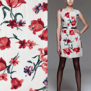 วัสดุเสื้อผ้าที่ดีพิมพ์100 Rayon Challis พิมพ์ผ้าในประเทศอินเดียและประเทศไทย - Product Image 4