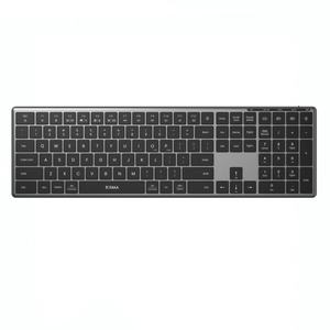 JOMAA Aluminum Alloy Ergonomic keyboard Full Size Dual Mode RGB Wireless Keyboard USB-C Rechargeable for Laptop/<b>Tablet</b> - Product Image 1