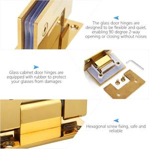 स्टेनलेस स्टील 304 सोने के शॉवर एनक्लोजर 90 डिग्री - Product Image 4