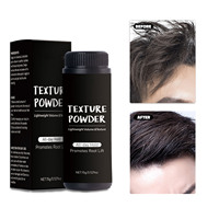 Marque privée Poudre pour volume de cheveux pour homme Marque propre Poudre coiffante imperméable à l'eau Blanc mat Texture moelleuse