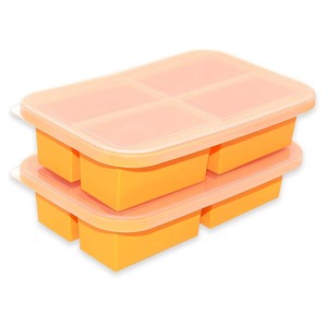 Plateau de congélation en silicone Moule à soupe <span class=keywords><strong>Glaçons</strong></span> Paquet de 4 Récipients de congélation <span class=keywords><strong>des</strong></span> aliments pour le stockage et la congélation de la sauce à soupe Glace Garder au frais - Product Image 1