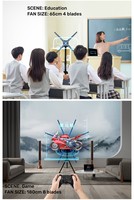 Mejor Ordenador - Pantalla LED de Holograma con Entrada de Datos, Ventilador de Holograma 3D, Pantalla LED de Holograma 3D - Sincronización