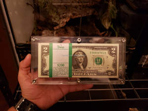 亚克力大钞框钱夹银证银行票据板早期美元货币展示柜 - Product Image 5