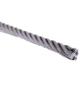 エレベーターホイストワイヤーステンレス鋼ロープ6x19FC亜鉛メッキ鋼線ロープ6x7高炭素鋼線