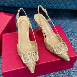 Summer High Heel Sandals Diamond Inlaid Design Pointed Toe High Heels Fashion Luxury Brand Outdoor Women's Party High Heels - Product Image 3