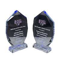 Trophée en verre cristal gravé et lumineux, découpé au laser, imprimé UV, sablé, écologique, en promotion, idéal pour les cadeaux de bienvenue