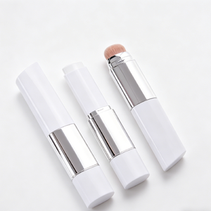 Barra de Maquillaje Facial Blanca de Lujo 2 en 1, Barra de Maquillaje en Forma de V <span class=keywords><strong>con</strong></span> Doble Cabezal y Brocha, Barra Correctora, Brocha para Rubor - Product Image 1