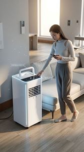 Prix de gros Climatiseur personnel compact et mobile à eau pour animaux de compagnie JF-10, avec déshumidification pour réduire l'humidité intérieure - Product Image 4