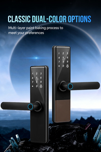 Serrure intelligente WIFI Tuya TTLock la plus vendue, <span class=keywords><strong>d</strong></span>éverrouillage par empreinte digitale, mot de passe, carte, clé, corps de serrure 5050 pour le marché turc et américain - Product Image 2