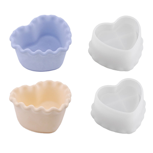 Artificial Flower Mousse Cake Baking <b>Mold</b> Reusable DIY Floral Scented Candle Silicone Dishwasher Safe Handmade Easy Demold - Product Image 1