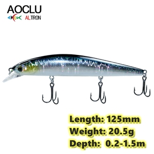 Leurre de pêche flottant en stock, 125mm 20.5g, système de transfert de poids, longue distance, hochet artificiel dur - Product Image 2