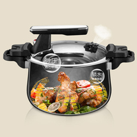 Vente en gros d'ustensiles de cuisine à usage domestique Marmite à induction Marmite en acier inoxydable 304 antiadhésive Marmite Micro autocuiseurs