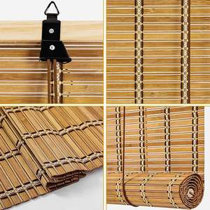 Tirai karbon pelindung UV untuk jendela, gorden kasa bambu perlindungan UV mudah dipasang dalam dan luar ruangan - Product Image 6