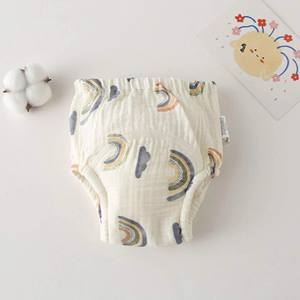 Musselin Baumwolle Baby Trainings hose schnell absorbieren Baby Baumwolle Windeln wasserdichte Töpfchen Trainings unterwäsche für Unisex Baby - Product Image 6