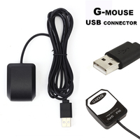 Connecteur USB, mini récepteur GPS, navigation interne, module d'antenne GPS G-mouse, polarisation verticale, gain de 28 dBi pour voiture