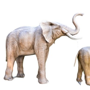 Modelo <span class=keywords><strong>de</strong></span> Elefante Animatrónico Realista a Tamaño Real, Personalizado OEM, Estatua <span class=keywords><strong>de</strong></span> Animal Salvaje Impermeable para Zoológico, Parque Temático, Centro Comercial, Punto Turístico - Product Image 5