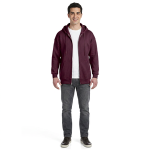 Sudadera con Capucha para Hombre, Corte Regular, Talla XL, Personalizada, con Frente Abierto, Forro Polar, Poliéster/Algodón, Impermeable, Secado Rápido, Transpirable, para Deportes de Invierno - Product Image 1