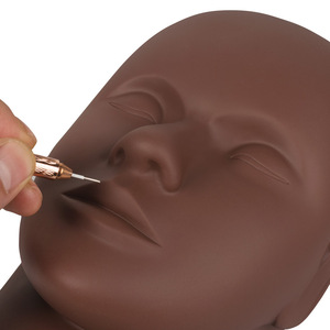 3D Soft Silicone Mannequin <b>Head</b> Microblading Practice Model for Eyebrow Lip Permanent Makeup <b>Training</b> - Product Image 5
