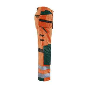 BLAKLADER - 156518115349D108 Ventilated <b>Hi</b>-<b>Vis</b> trousers <b>Orange</b>/Green - EAN 7330509571729 <b>HI</b>-<b>VIS</b> WORKWEAR - Product Image 3