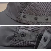 Sombreros de verano Sombrero de pesca al aire libre Pantalla UV Pescador Mujeres Hombres Gorra transpirable para viajes Senderismo