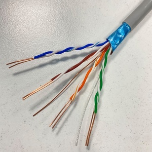 <span class=keywords><strong>สาย</strong></span>เคเบิล CAT6 FTP ป้องกันสัญญาณรบกวน ขนาด 23AWG 4 คู่ ทองแดงแท้/CCA <span class=keywords><strong>สาย</strong></span><span class=keywords><strong>แลน</strong></span>อีเธอร์เน็ต สำหรับภายในอาคาร ความยาว 100 ฟุต/305 เมตร  หุ้มด้วย PVC <span class=keywords><strong>สี</strong></span><span class=keywords><strong>ขาว</strong></span> - Product Image 1