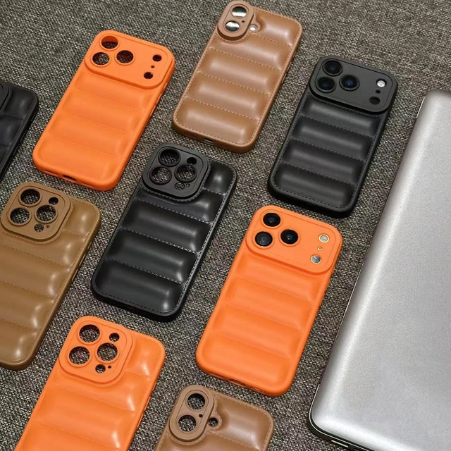HMJ Pure Color Phone Cover Tpu Custom Puffer Phone case for case iphone 11 Puffer for iphone 17 16 15 14 13 12 11 Pro Max