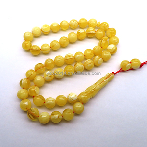 Handmade Bracelet Yellow Resin <strong>Red</strong> Thread <strong>String</strong> Bracelets Islamic Rosary Muslim Sibha Resin Rosary - Product Image 3