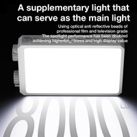 Lumière d'appoint U40 40W portable, longue autonomie, LED de poche, lumière de bureau, vidéo, vlog, caméra, téléphone, selfie, lumière d'appoint