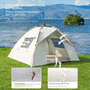 Portable pliant automatique ouverture rapide tente parc Camping ensemble complet épaissi étanche à la pluie pour la plage extérieure en gros hamacs - Product Image 4