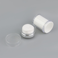 Pot cosmétique vide personnalisé 15g 30g 50g 100g, flacon pompe airless en acrylique pour soins de la peau, pot à crème airless avec pompe