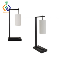 KAWELL Lampes de Chevet et de Bureau Robustes et Durables avec Éclairage Diffus Doux, Prises et Ports USB Intégrés pour Hôtels