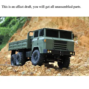 CROSSRC 1/12模型XC6-A越野军用卡车套件汽车轻型汽车6*6车辆遥控玩具礼品