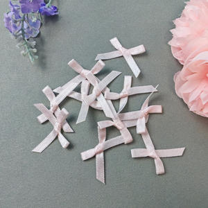 Lazo de cinta de satén, lazo autoadhesivo prefabricado para caja de regalo, decorativo para accesorios de ropa interior, cinta de satén, lazos prefabricados, flor - Product Image 2