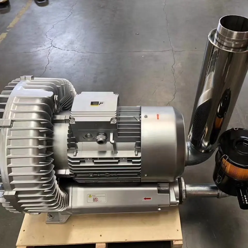 380V 3 Phase 3kw 4.5Kw 5.5Kw 7.5Kw High Pressure Ring Blower Vacuum Pump For CNC Router Machine