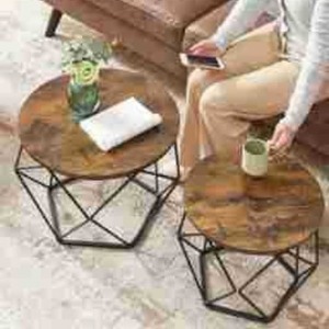 Simple modern round coffee <b>table</b>, living room casual <b>sofa</b> side <b>table</b>, small apartment low <b>table</b>, wrought iron small <b>table</b> - Product Image 4