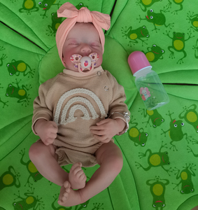 Muñecas Bebé Reborn Realistas de 19 Pulgadas Pintadas a Mano Levi Niña Durmiendo con Juguete de Alimentación Regalos para Navidad M3872 - Product Image 5