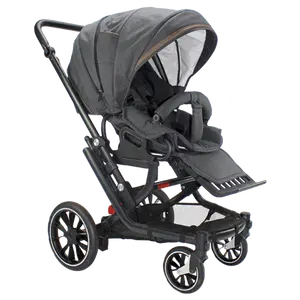 Chinese Luxury Baby Stroller Supplier Directly Sale 3 In 1 High View Baby stroller pram